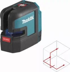 Laser Lignes Et 4 Points Croix 25 M 12 V CXT Li-Ion MAKITA En Sacoche - SK106DZ