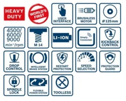 Meuleuse Angulaire BOSCH GWS 18V-10SC Professional Solo Click & Go - Sans Batterie Ni Chargeur - 06019G340B 9 Meuleuse Angulaire BOSCH GWS 18V-10SC Professional Solo Click & Go - Sans Batterie Ni Chargeur - 06019G340B -Maxouti Magasin MNA50063 3