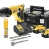 Perforateur DEWALT Sans Fil - SDS-PPLUS 2 Batterie 4.0Ah, Chargeur, Coffret + 6 Forets Et 3 Burins - DCH133M2K -Maxouti Magasin PHA10118 1