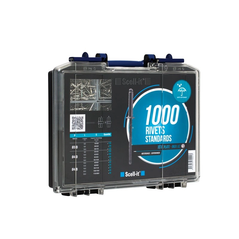 Coffret 1000 Rivets Standard Tête Plate SCELLIT - COFRIVINOX 3 Coffret 1000 Rivets Standard Tête Plate SCELLIT - COFRIVINOX