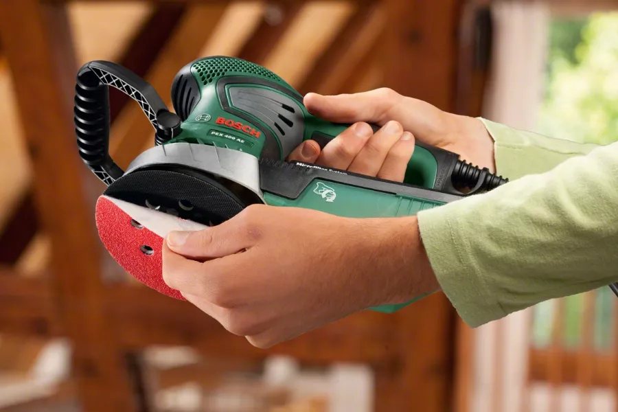 Ponceuse Excentrique BOSCH PEX 400 AE - 350W - En Coffret + Accessoires - 06033A4000 4 Ponceuse Excentrique BOSCH PEX 400 AE - 350W - En Coffret + Accessoires - 06033A4000 – Image 2