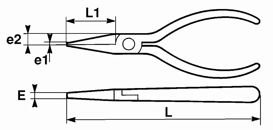 Pince Bec Plat Electromecanicien 175 Mm SAM - 23610 6 Pince Bec Plat Electromecanicien 175 Mm SAM - 23610 – Image 4