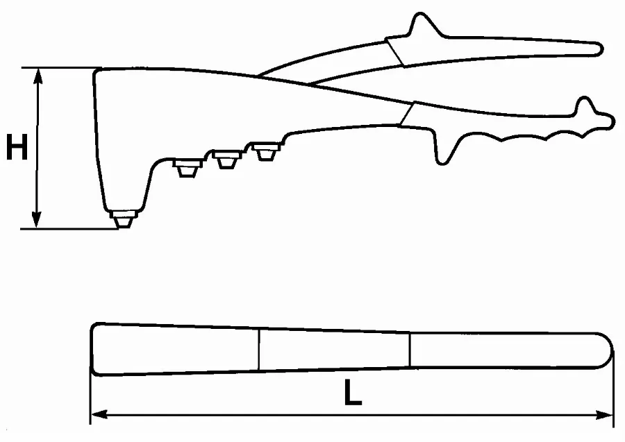 Pince A Riveter A Main SAM - 3594 4 Pince A Riveter A Main SAM - 3594 – Image 2