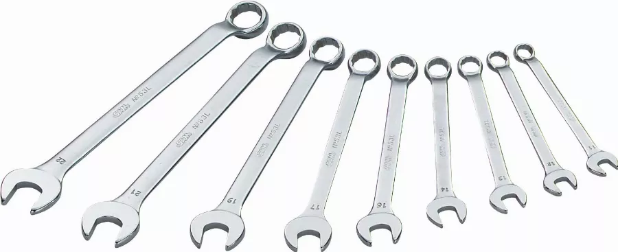 Jeu 9 Clés Mixtes Contre-coudees SAM - 53J9 3 Jeu 9 Clés Mixtes Contre-coudees SAM - 53J9