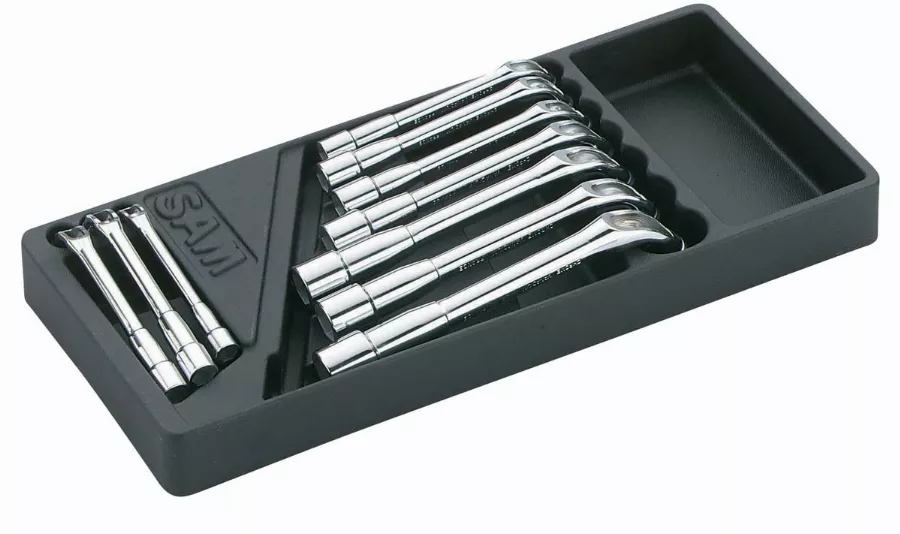 Module Abs 1/3 De 10 Clés à Pipe Débouchées Polies 6/12 Pans SAM - 93SDJ10M 3 Module Abs 1/3 De 10 Clés à Pipe Débouchées Polies 6/12 Pans SAM - 93SDJ10M