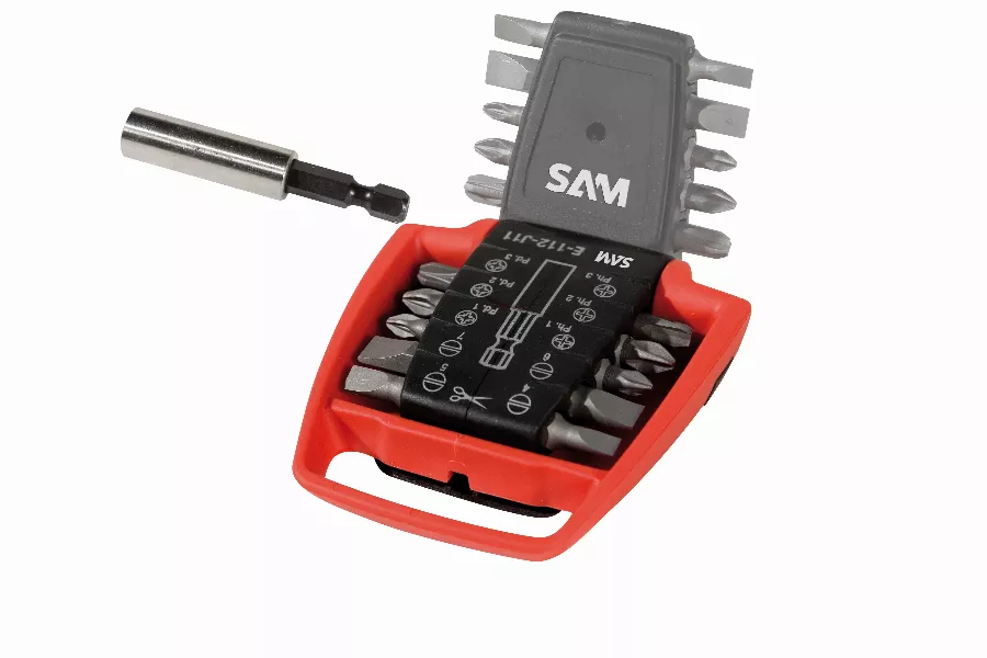 Râtelier De 10 Embouts De Vissage Et Un Porte-embout SAM - E112J11 4 Râtelier De 10 Embouts De Vissage Et Un Porte-embout SAM - E112J11 – Image 2
