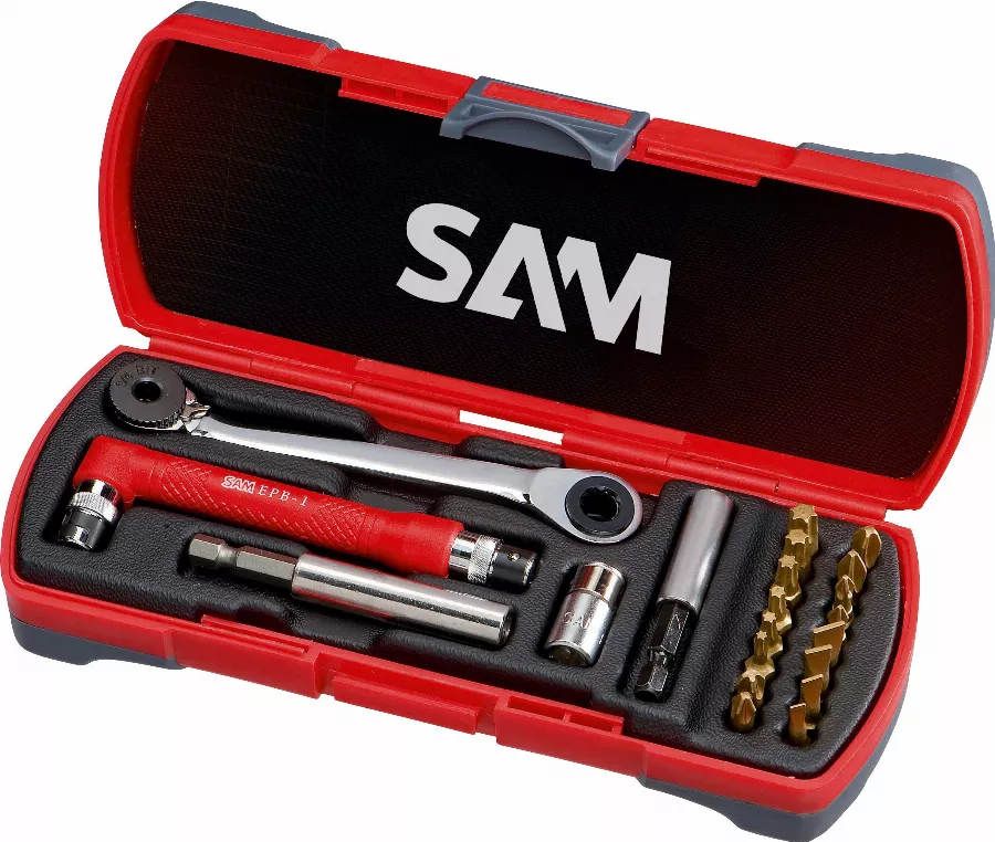 Coffret Embouts Vissage Titane 21 Pièces SAM - E125J21 3 Coffret Embouts Vissage Titane 21 Pièces SAM - E125J21