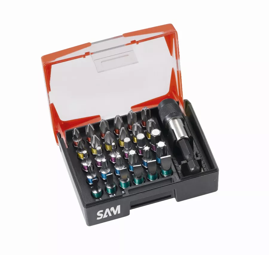 Coffret 31 Embouts De Vissage SAM - EMB31C 3 Coffret 31 Embouts De Vissage SAM - EMB31C