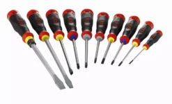 Jeu 10 Tournevis Fente Phillips Et Pozidriv SAM - TJ10 -Maxouti Magasin SAM05823 1