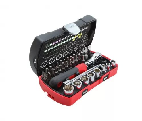 Coffret 40 Outils Serrage-vissage 1/4" SAM OUTILLAGE - 73-R40 4 Coffret 40 Outils Serrage-vissage 1/4" SAM OUTILLAGE - 73-R40 â Image 2