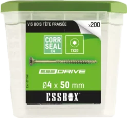 Vis ESSBOX SCELL-IT à Bois - Ø4 Mm X 50 Mm - Boite De 200 - EX-1371041