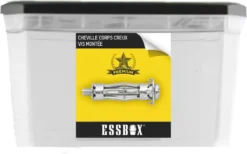 Cheville ESSBOX SCELL-IT Corps Creux - Spyder Plus - Ø4 Mm X 33 Mm - Boite De 200 - EX-91108104033