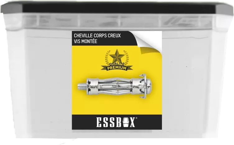 Cheville ESSBOX SCELL-IT Corps Creux - Spyder Plus - Ø5 Mm X 50 Mm - Boite De 100 - EX-91108105050 3 Cheville ESSBOX SCELL-IT Corps Creux - Spyder Plus - Ø5 Mm X 50 Mm - Boite De 100 - EX-91108105050