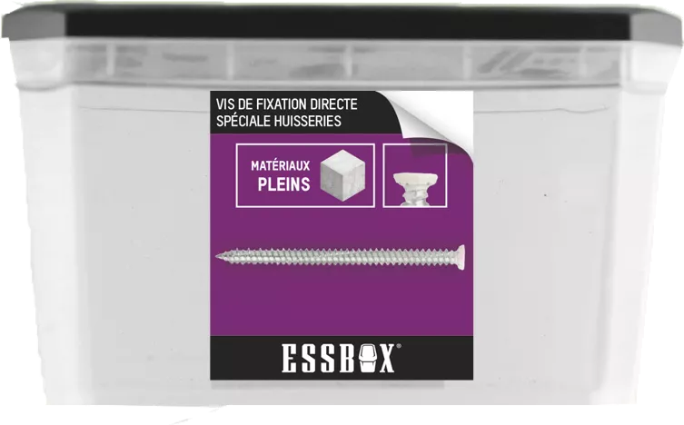 Vis ESSBOX SCELL-IT Béton - RAL9016 - Ø7,5 Mm X 82 Mm - Boite De 100 - EX-91153975082 3 Vis ESSBOX SCELL-IT Béton - RAL9016 - Ø7,5 Mm X 82 Mm - Boite De 100 - EX-91153975082
