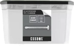 Vis ESSBOX SCELL-IT Autoperceuse - Zingué Blanc - Tête Cylindrique - Empreinte PH - Ø4,8 Mm X 32 Mm - Boite De 500 - EX-94702148032