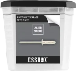 Rivets Standards ESSBOX SCELL-IT Alu/Acier - Tête Plate - Ø4,8 Mm X 25 Mm - Boite De 200 - EX-9445124825