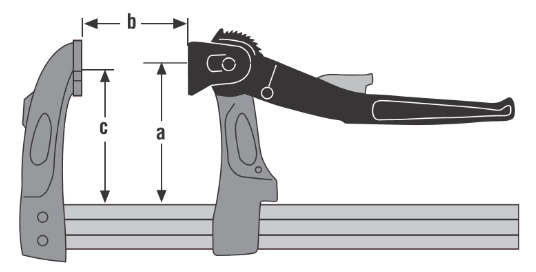 Presse Rapide à Levier URKO - Serrage 400mm - Saillie 107mm - Rail 35x8mm - 4003L 5 Presse Rapide à Levier URKO - Serrage 400mm - Saillie 107mm - Rail 35x8mm - 4003L – Image 3