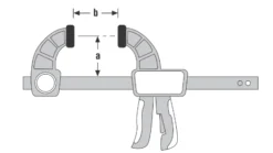 Presse Mécanicien En C URKO - Serrage 60mm - Saillie 55mm - 3F -Maxouti Magasin SGA10291 2