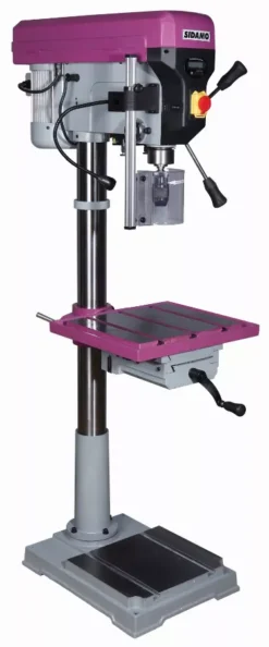 Perceuse à Colonne SIDAMO PC30FCTE Tri - 1100W - Avec étau, Mandrin Et Jeu De Brides - 20502053