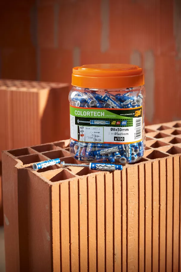 Cheville Colortech 8x50 Vis SPIT - Bidon De 100 - 565195 5 Cheville Colortech 8x50 Vis SPIT - Bidon De 100 - 565195 – Image 3