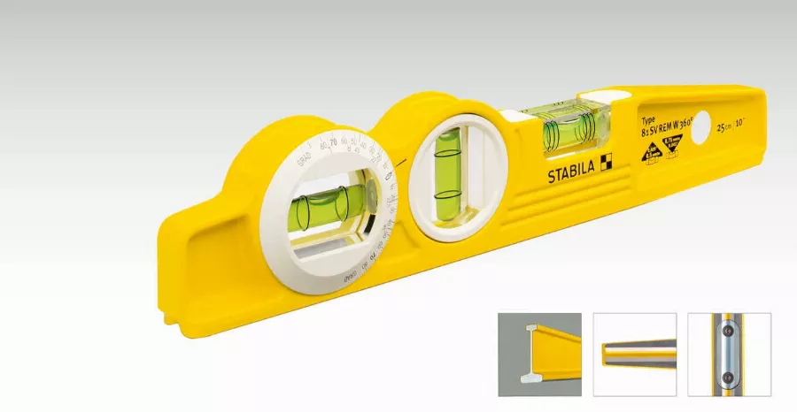 Niveau à Bulle STABILA Type 81 Sv Rem W360 Torpedo 25cm - 16670 3 Niveau à Bulle STABILA Type 81 Sv Rem W360 Torpedo 25cm - 16670
