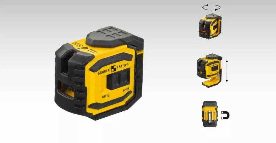 Laser STABILA LAX 300 Lignes Croisées Et Aplomb - Set De 4 Pièces - 18327 3 Laser STABILA LAX 300 Lignes Croisées Et Aplomb - Set De 4 Pièces - 18327