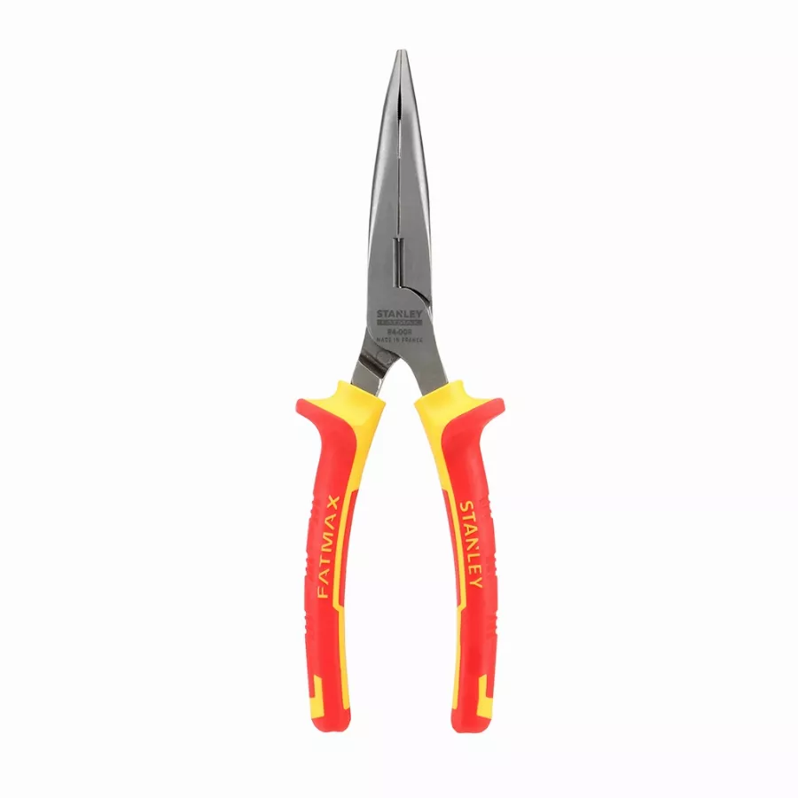 Pince à Bec Demi-rond Long Coudé Isolée 1000V STANLEY 200 Mm - 0-84-008 3 Pince à Bec Demi-rond Long Coudé Isolée 1000V STANLEY 200 Mm - 0-84-008