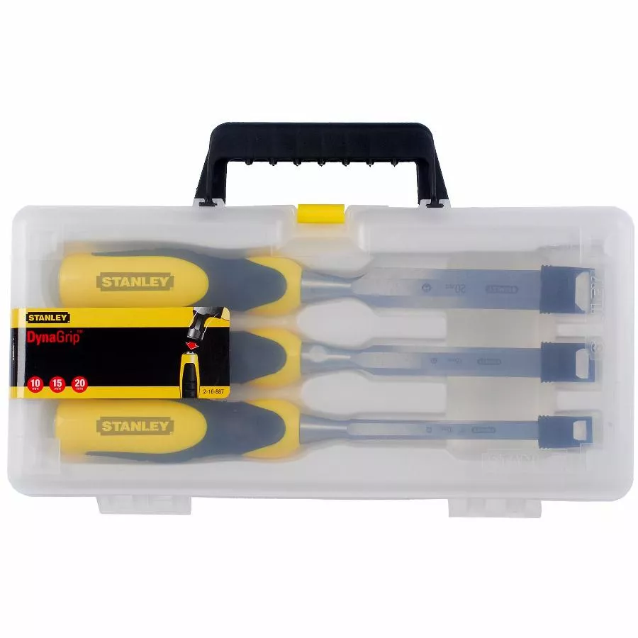 Stanley Ciseau A Bois Bimatiere - Jeu De 3pieces - 2-16-887 3 Stanley Ciseau A Bois Bimatiere - Jeu De 3pieces - 2-16-887