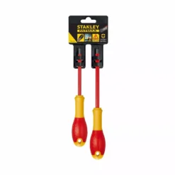 Stanley Tournevis Borniers Isoles 1000 v Pz1x100mm Et Pz2x125mm - Jeu De 2 pièces FATMAX - FMHT0-62649