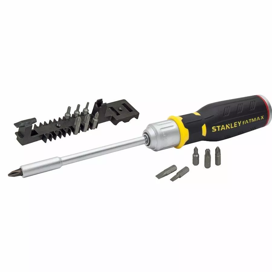 Stanley Tournevis Porte-embouts A Cliquet + 12 embouts Fente : 4-5,5-6mm / Ph1- Ph2 - Ph3/ Pz1-pz2-pz3 / T10-t15-t20 + Ratelier - FMHT0-62690 3 Stanley Tournevis Porte-embouts A Cliquet + 12 embouts Fente : 4-5,5-6mm / Ph1- Ph2 - Ph3/ Pz1-pz2-pz3 / T10-t15-t20 + Ratelier - FMHT0-62690