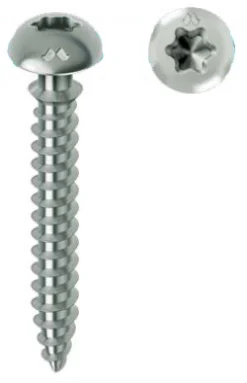 Vis MUSTAD Framex Pour PVC - Tête Fraisée Réduite Torx - Ø6x70 Mm - Boite De 100 - Chromiting - SP305A600700C8C