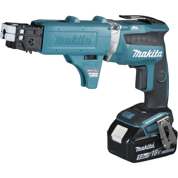 Visseuse Automatique 18V Li-Ion 5Ah 5 X 25 à 55 Mm MAKITA - 2 Batteries 1 Chargeur - En Coffret - DFS452TJX2 3 Visseuse Automatique 18V Li-Ion 5Ah 5 X 25 à 55 Mm MAKITA - 2 Batteries 1 Chargeur - En Coffret - DFS452TJX2