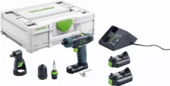 Perceuse-visseuse Sans Fil FESTOOL TXS 2,6-Set - 2 Batteries 10.8V 2.6Ah + Chargeur + Systainer + Renvoi D'angles - 576102 -Maxouti Magasin VOA70085 1