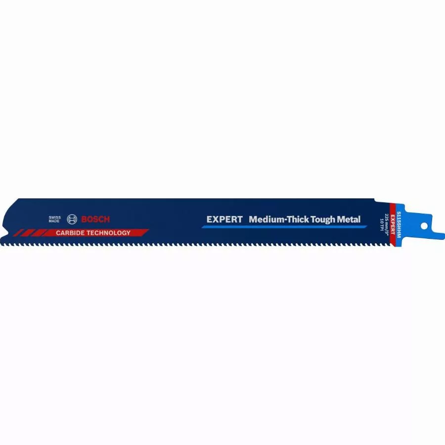 Lame Scie Sabre Carbure Précision Expert Métal S1155HHM 225 Mm BOSCH - 10 Pièces - 2608900376 3 Lame Scie Sabre Carbure Précision Expert Métal S1155HHM 225 Mm BOSCH - 10 Pièces - 2608900376