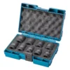 Coffret 9 Douilles 1/2" MAKITA - B-66232 2 Coffret 9 Douilles 1/2" MAKITA - B-66232 -Maxouti Magasin coffret 9 douilles makita b 66232 pour boulonneuses a choc 12