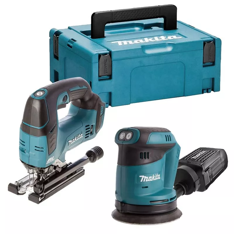 Scie Sauteuse DJV182 + Ponceuse Excentrique DB O180 Nu Makpac - MAKITA - DLX2276J 3 Scie Sauteuse DJV182 + Ponceuse Excentrique DB O180 Nu Makpac - MAKITA - DLX2276J
