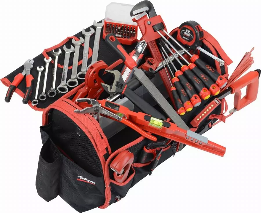 Caisse Textile 39 L + 95 Outils Pour Plombier SAM OUTILLAGE - CP-PL1 4 Caisse Textile 39 L + 95 Outils Pour Plombier SAM OUTILLAGE - CP-PL1 â Image 2