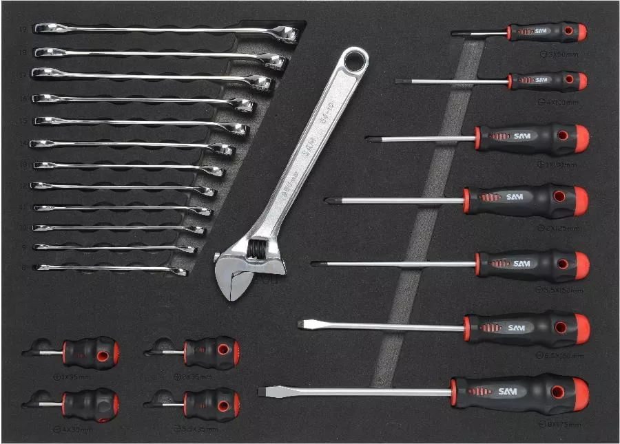 Servante Servi 640 + 135 Outils Maintenance Indus. SAM OUTILLAGE Modules Mousse - CPP-135M 4 Servante Servi 640 + 135 Outils Maintenance Indus. SAM OUTILLAGE Modules Mousse - CPP-135M – Image 2