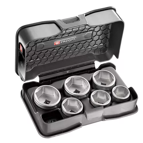 Jeu De Douilles Pour Cloches Filtre à Huile FACOM - D.163-J6PB 3 Jeu De Douilles Pour Cloches Filtre à Huile FACOM - D.163-J6PB