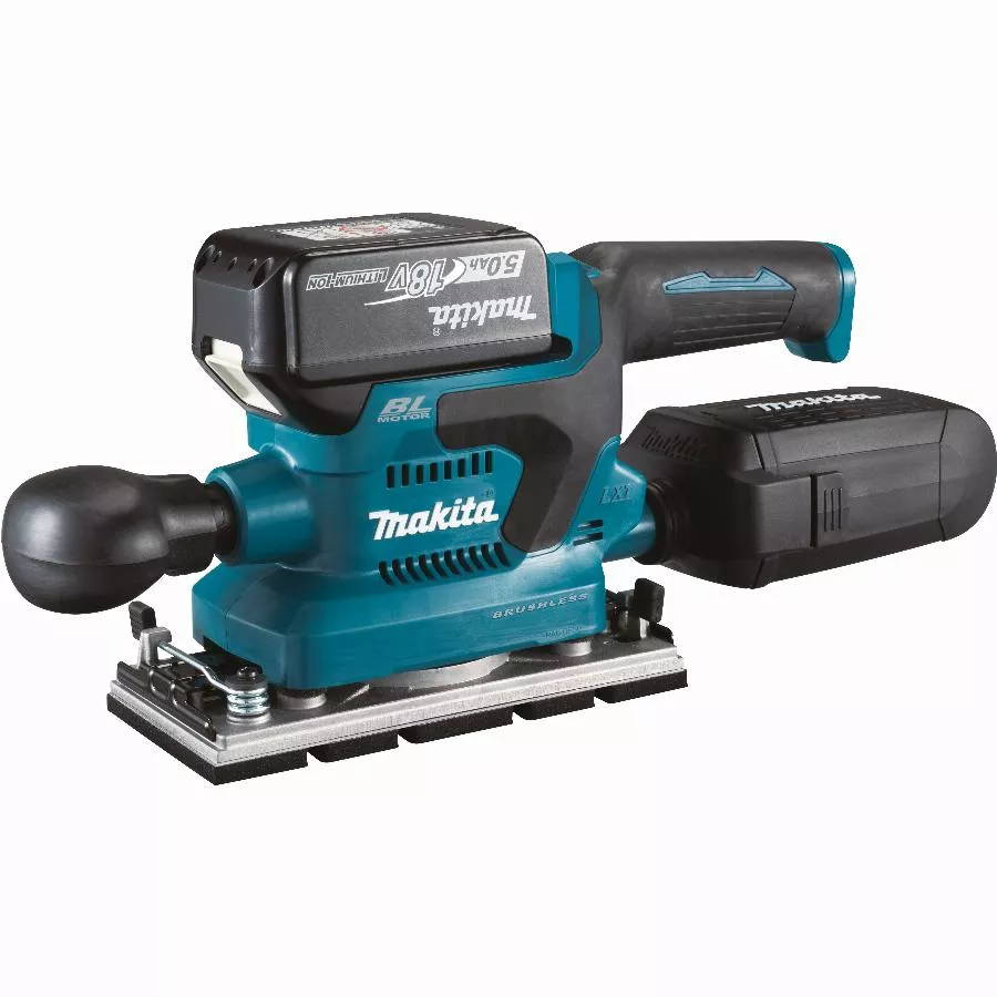 Ponceuse Vibrante 18V Ø93x185 Mm MAKITA 2 Batt.BL1850B - DBO380RTJ 3 Ponceuse Vibrante 18V Ø93x185 Mm MAKITA 2 Batt.BL1850B - DBO380RTJ