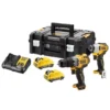 Kit 2 Outils XR 12V 3Ah Li-Ion Brushless DEWALT Perceuse à Percussion + Visseuse à Chocs - DCK2111L2T-QW -Maxouti Magasin dck2111l2t 1