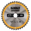 Lame Scie Circulaire Stationnaire 216x30 Mm 40 Dents Construction DEWALT - DT1953 -Maxouti Magasin dt1953 1