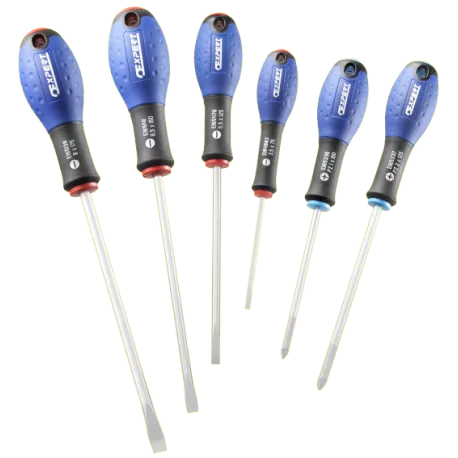 Jeu De 6 Tournevis Fente/Pozidriv EXPERT By Facom - E160903 3 Jeu De 6 Tournevis Fente/Pozidriv EXPERT By Facom - E160903