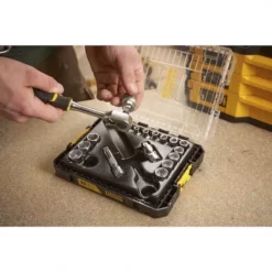 COFFRET DE DOUILLES STAKBOX M - 3/8’’ STANLEY JEU DE 18 PCS - FATMAX - FMMT98102-0 -Maxouti Magasin fmmt98102 0 a4 1