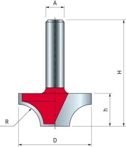 Mèche Pour Rainure Quart De Rond FREUD - Ø31,75 H14,3/46,3 Q8 Z2 - F03FR01872 -39-20808P