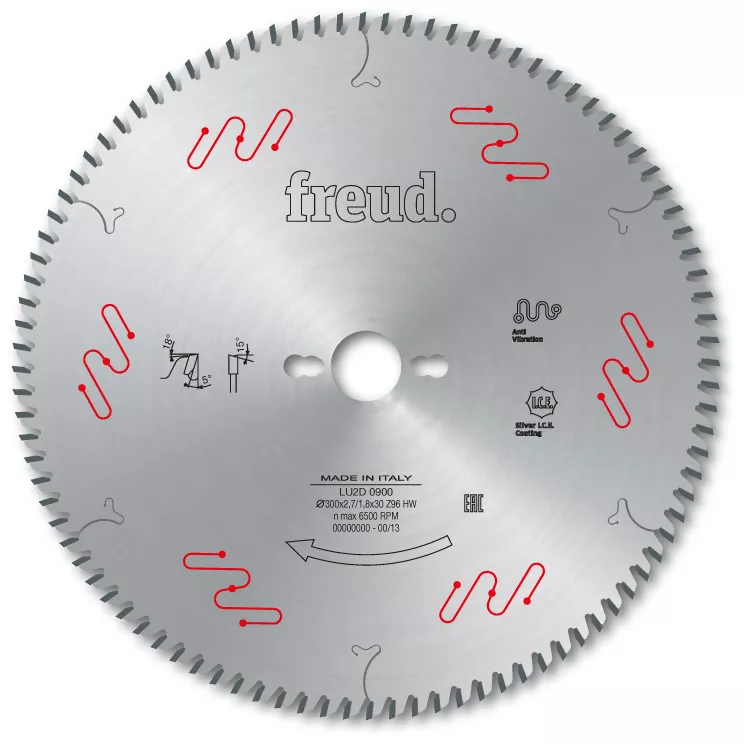 Lame Faible épaisseur Pour Panneaux En Bois/composites FREUD - Ø300 2,7/1,8 AL30 Z96 BA - F03FS04959 -LU2D 0900 3 Lame Faible épaisseur Pour Panneaux En Bois/composites FREUD - Ø300 2,7/1,8 AL30 Z96 BA - F03FS04959 -LU2D 0900
