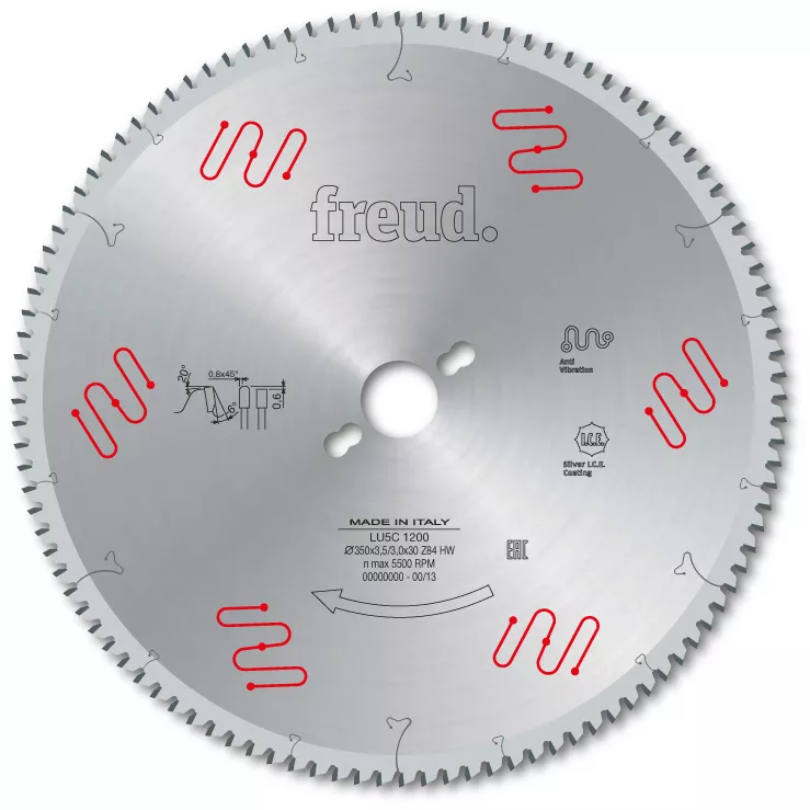 Lame Pour Métaux Non Ferreux/PVC/Aluminium FREUD - Ø500 4/3,2 AL32 Z120 TP- - F03FS05286 -LU5C 2900 3 Lame Pour Métaux Non Ferreux/PVC/Aluminium FREUD - Ø500 4/3,2 AL32 Z120 TP- - F03FS05286 -LU5C 2900