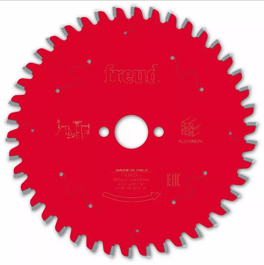 Lame Pour Scie Circulaire Portative FREUD - Ø150 2,5/1,6 AL20 Z42 TP -5° - F03FS09807 -FR05A001H 3 Lame Pour Scie Circulaire Portative FREUD - Ø150 2,5/1,6 AL20 Z42 TP -5° - F03FS09807 -FR05A001H