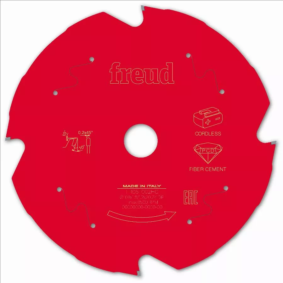 Lame Diamant Pour Scie Circulaire Portative Sans Fil FREUD - Ø160 1,8/1,2 AL20 Z4 TD 10° - F03FS10095 -FR06F002HC 3 Lame Diamant Pour Scie Circulaire Portative Sans Fil FREUD - Ø160 1,8/1,2 AL20 Z4 TD 10° - F03FS10095 -FR06F002HC