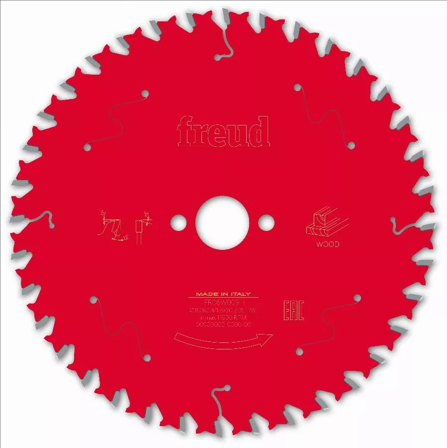 Lame Pour Scie Circulaire Portative FREUD - Ø160 2,4/1,6 AL20 Z36 BA 10° - F03FS09682 -FR06W010H 3 Lame Pour Scie Circulaire Portative FREUD - Ø160 2,4/1,6 AL20 Z36 BA 10° - F03FS09682 -FR06W010H